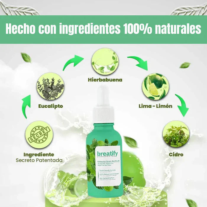 BREATIFY® GOTAS PARA UN ALIENTO FRESCO PAGA 1 Y RECIBE 2