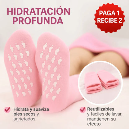 Medias SPA Hidratantes 2x1, Tratamiento SPA y reutilizables