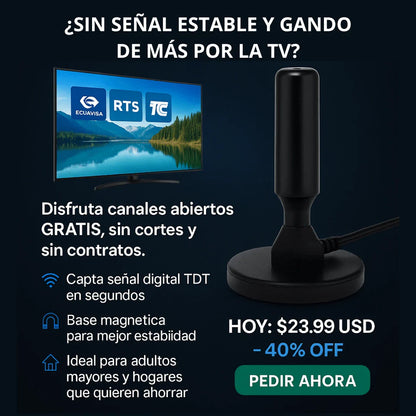 ANTENA TV DIGITAL FULL HD DE IMÁN INTERIOR
